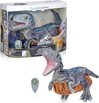 WOW! JURASSIC BABY BLUE RAPTOR PUPPETRONIC REAL