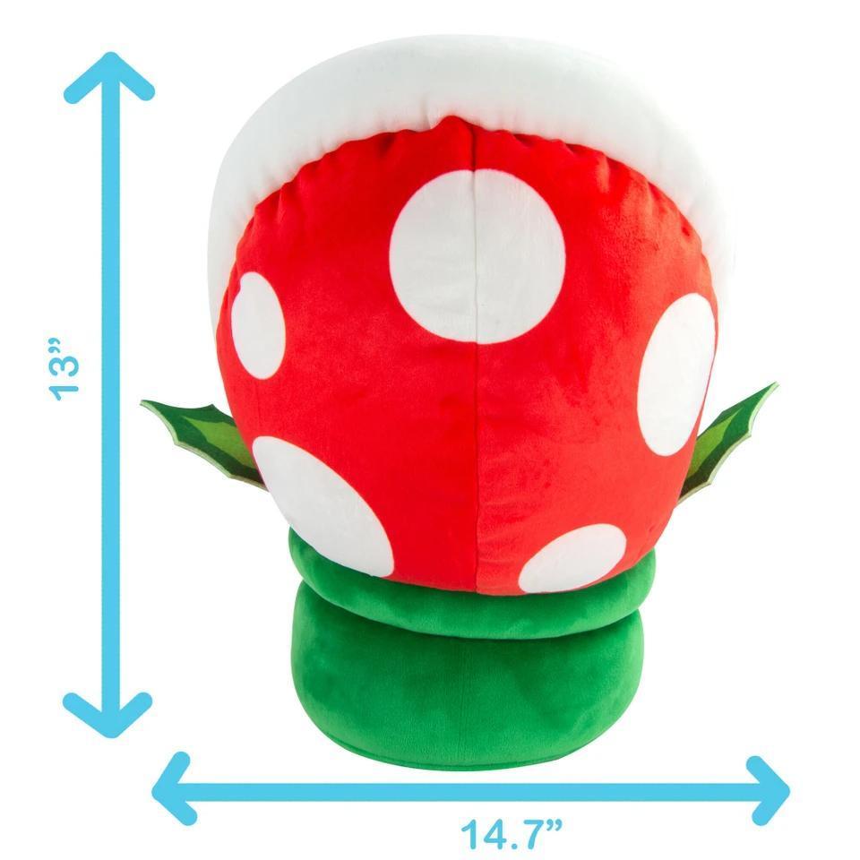 Club Mocchi- Mocchi- Super Mario™ Piranha Plant Mega Plush Stuffed Toy, 15 inch