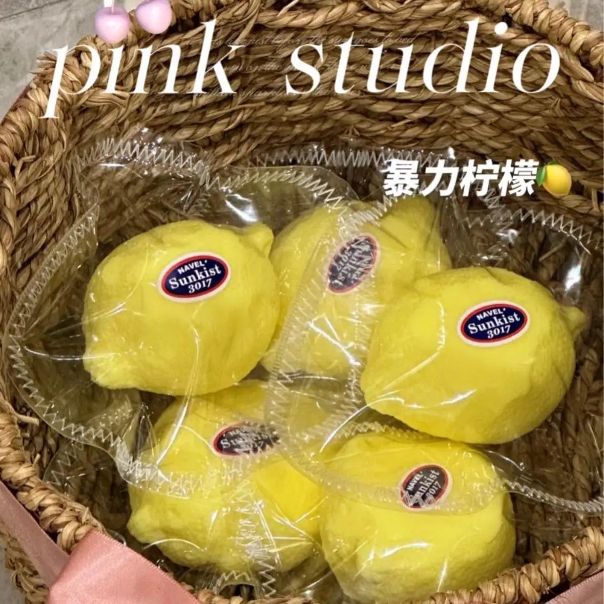 Cream Filled Lemon Taba Squishy Toy Sweet Fruit Inspired Squishy Just Squeeze Studio Thick Cream Texture