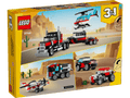 Flatbed Truck with Helicopter