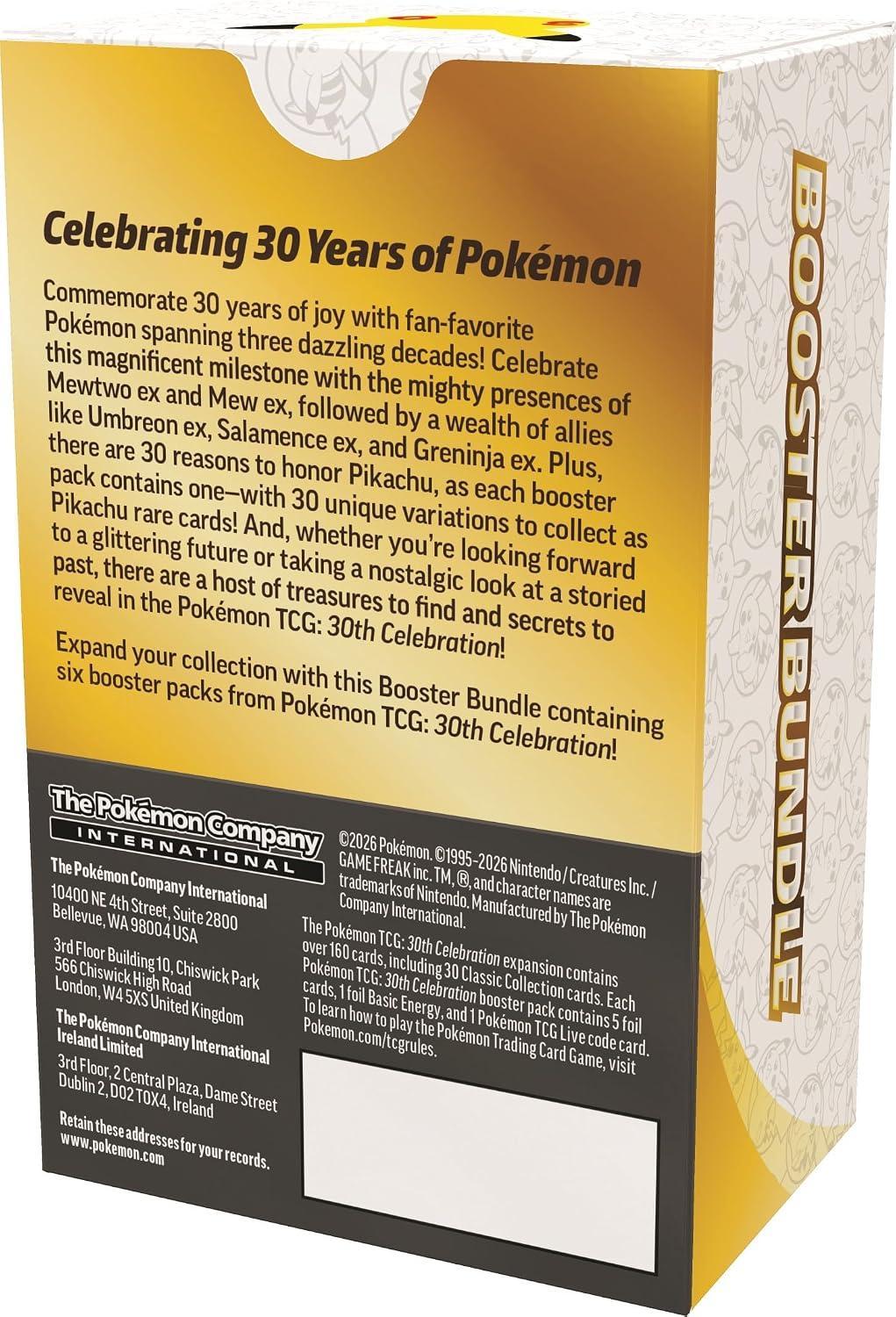 Pokemon 30th Celebration Booster Bundle