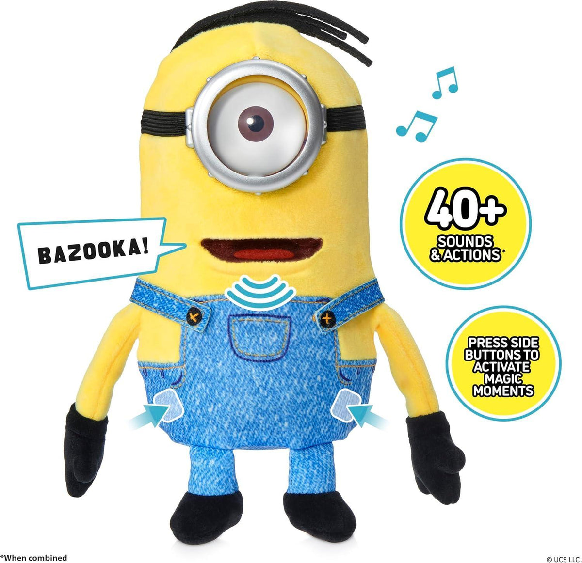 WOW! UNIVERSAL MINIONS TALL ONE EYE PALM PUPPETRONIC