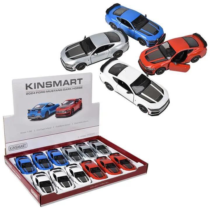 DIECAST PULL BACK 2024 FORD MUSTANG DARK HORSE 5"