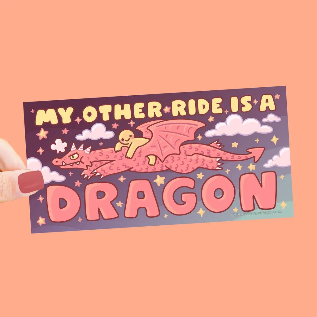 My Other Ride Is A Dragon Fantasy Bumper Sticker