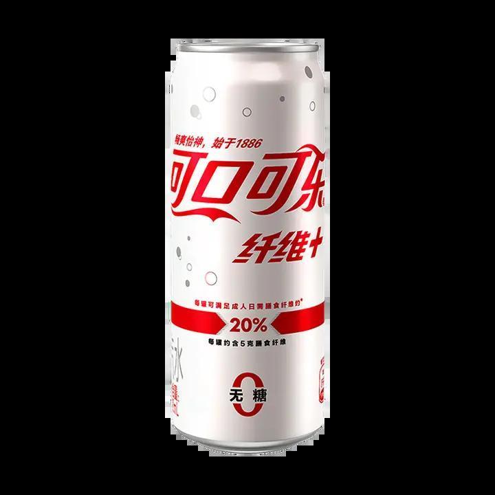 Coca Cola Sugar Free Fiber Plus 330ml Can (China)