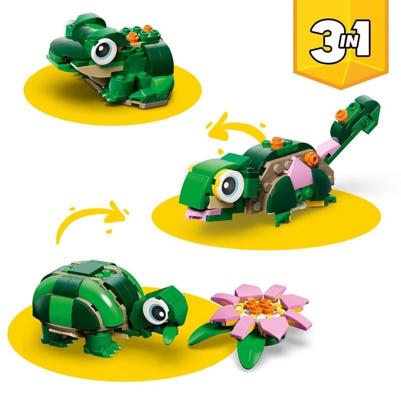 31377 Turtle with a Water Lily Flower