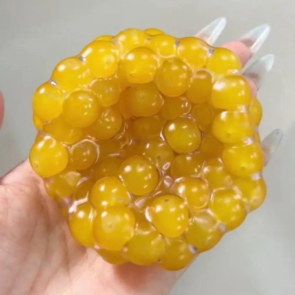Orange Popping Boba Jumbo Stress Relief Ball ASMR Squeeze Toy Sensory Fidget Toy Kawaii Chiboki Studio