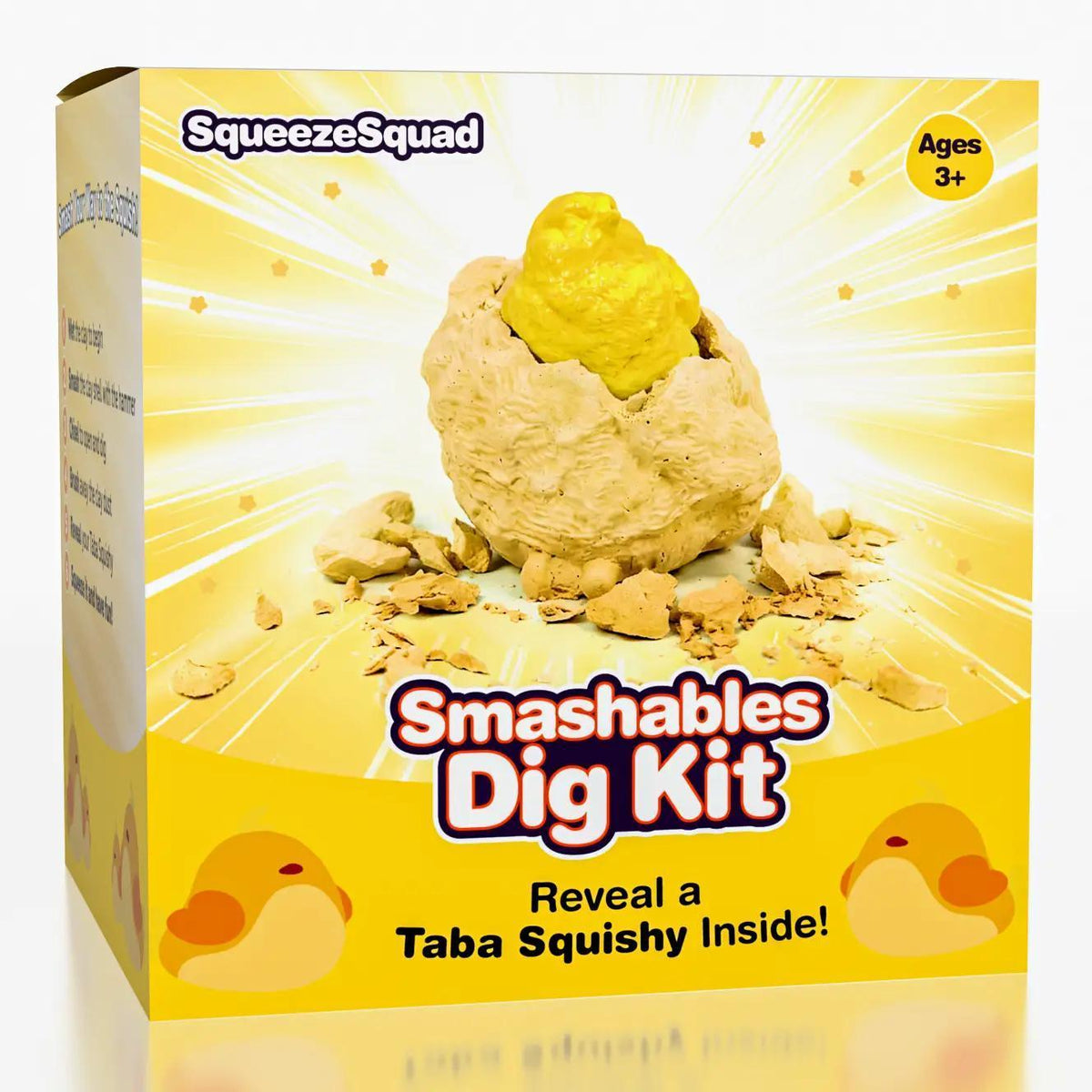 SqueezeSquad Taba Deluxe Smash and Squeeze Fidget Toy Chick