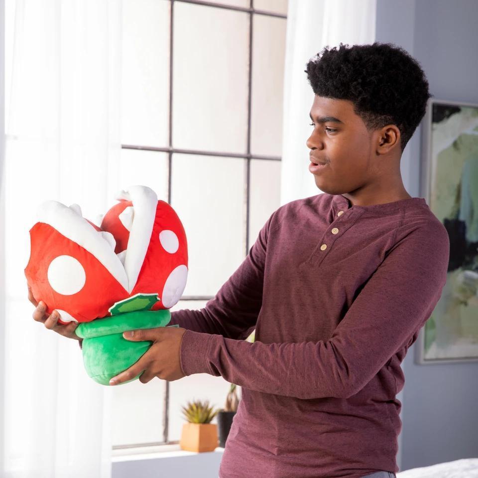 Club Mocchi- Mocchi- Super Mario™ Piranha Plant Mega Plush Stuffed Toy, 15 inch