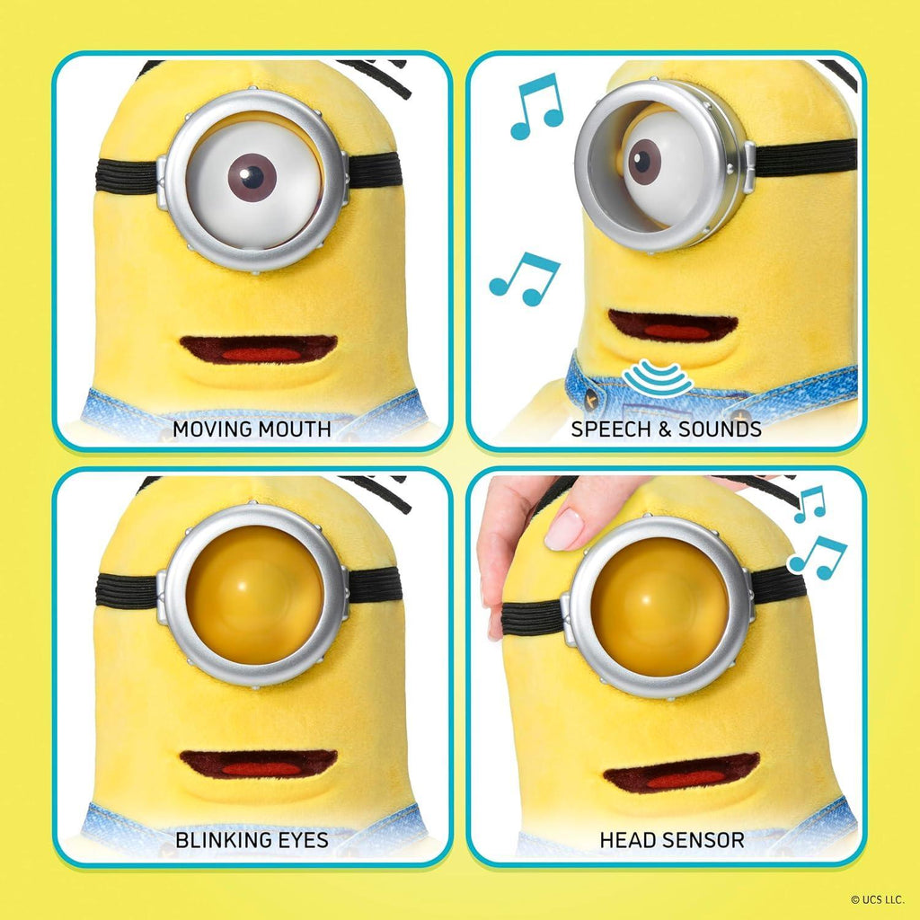 WOW! UNIVERSAL MINIONS TALL ONE EYE PALM PUPPETRONIC
