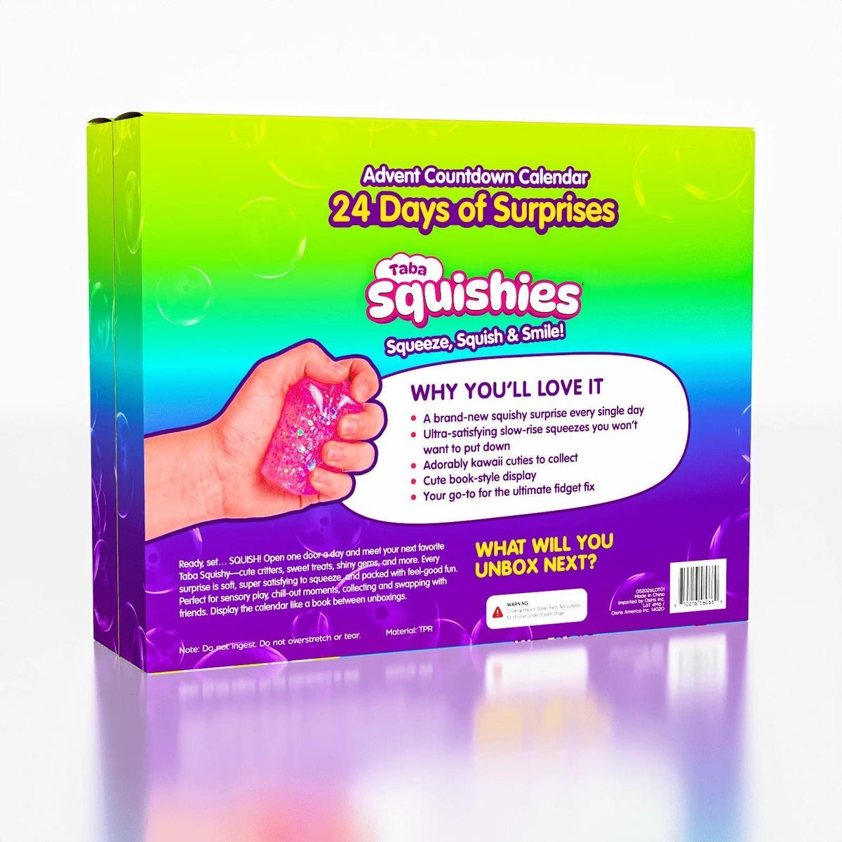 Taba Squishies Fidget Toys 24-Day Countdown Calendar (24pc)