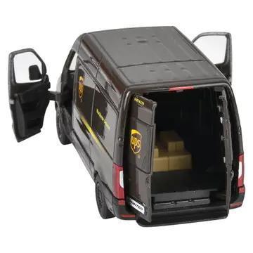 5" DIECAST PULL BACK UPS DELIVERY VAN