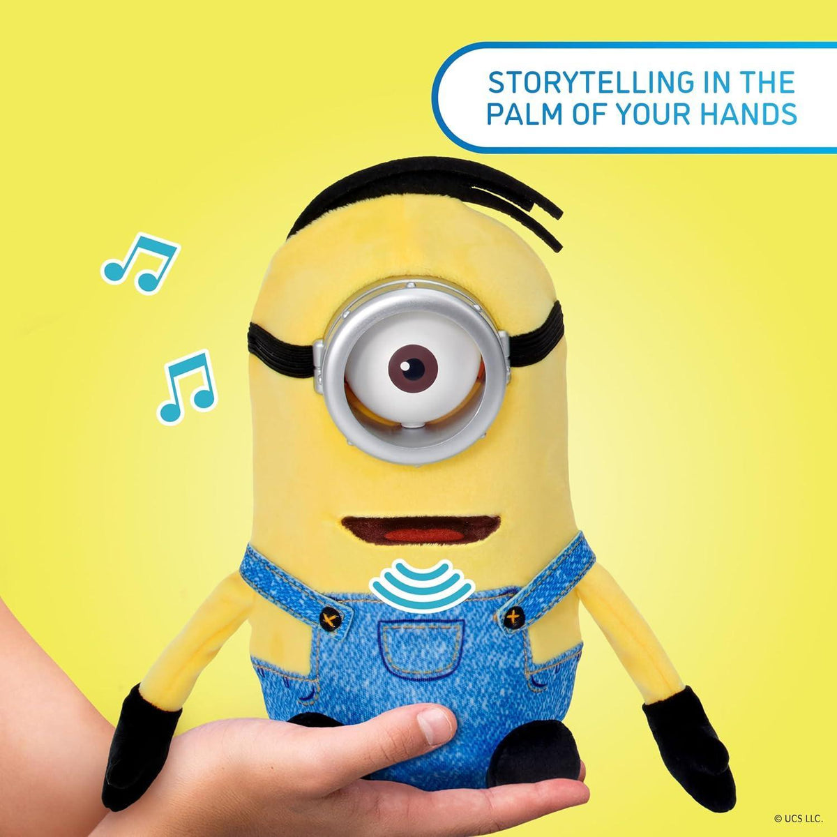 WOW! UNIVERSAL MINIONS TALL ONE EYE PALM PUPPETRONIC