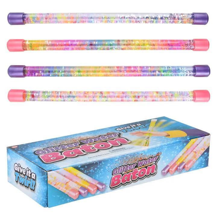 TS - 12" GLITTER WATER BATON (12PCS/DISPLAY)