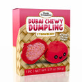 Dubai Dumpling Strawberry Flavor Korean Chewy Cookie by Oasis Treasures (90g)