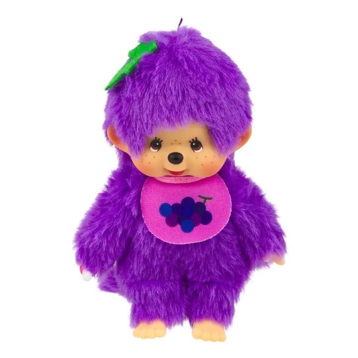Monchhichi MCC Fruit - Plush Grape Purple, 5.5 in