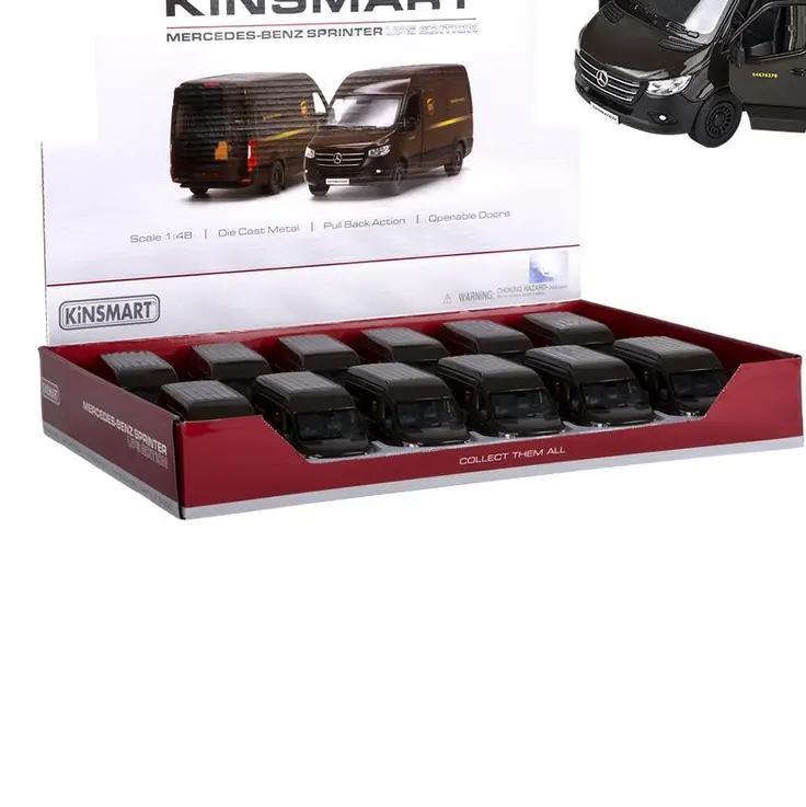5" DIECAST PULL BACK UPS DELIVERY VAN