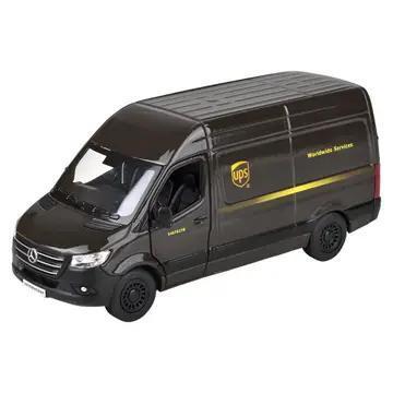 5" DIECAST PULL BACK UPS DELIVERY VAN