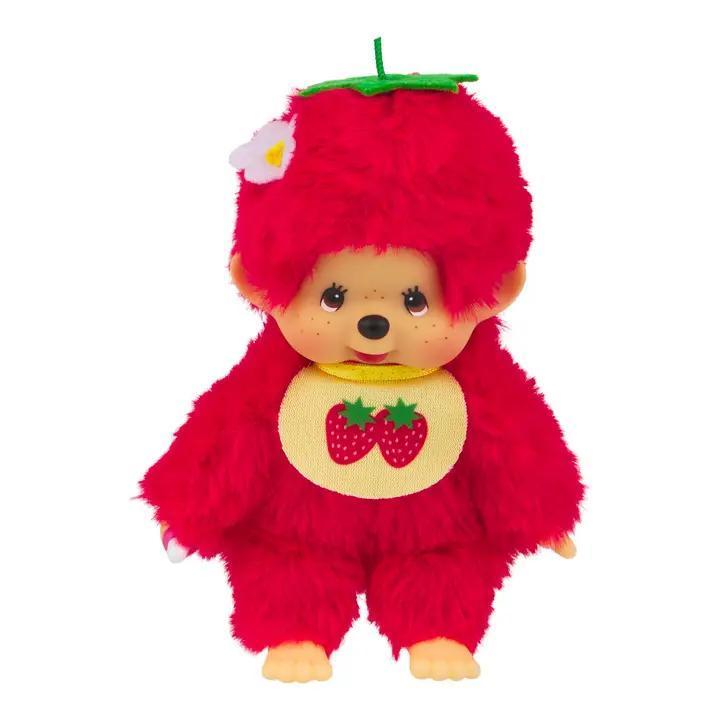 Monchhichi MCC Fruit - Plush Strawberry Red, 5.5 in