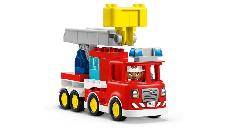 10473 Fire Truck with Hose and Firefighter