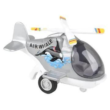 4" DIECAST PULL BACK AIR WHALE
HELICOPTER (12PCS/D
