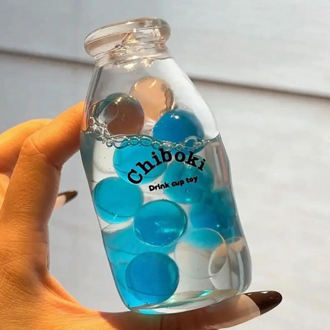 Sea Salt Bubble Tea Stress Relief Ball Boba Tea Sensory Squeeze Toy Chiboki Studio