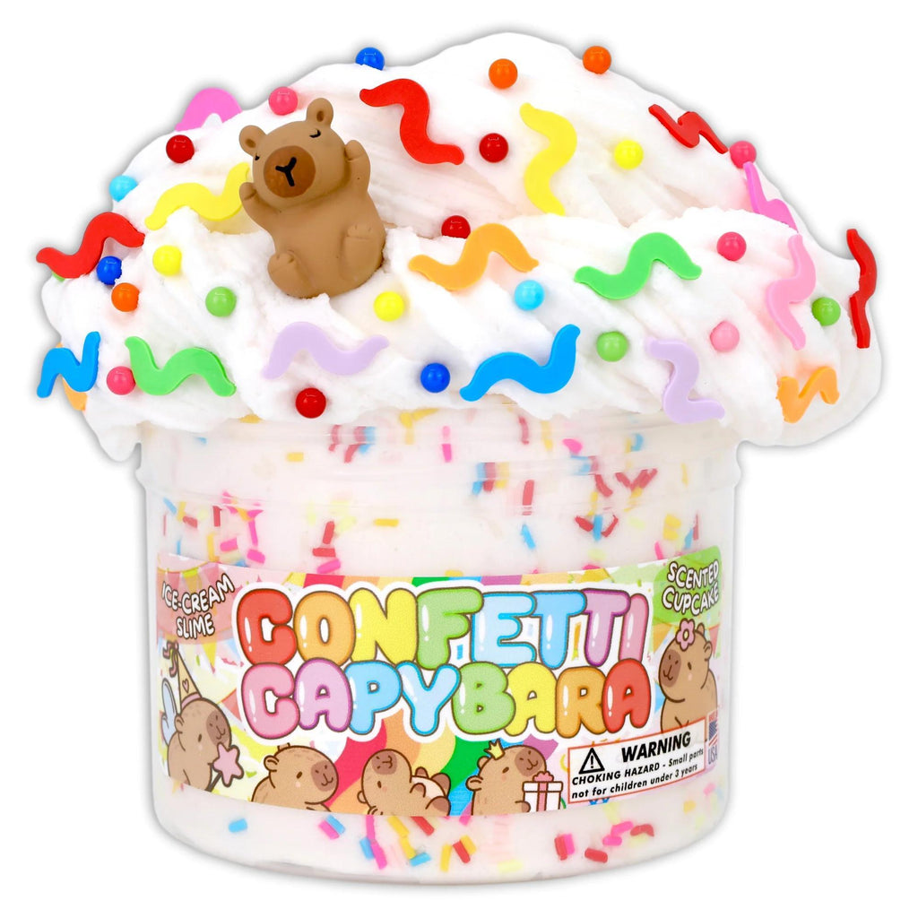 Dope Slimes Confetti Capybara - Ice Cream Textured Slime