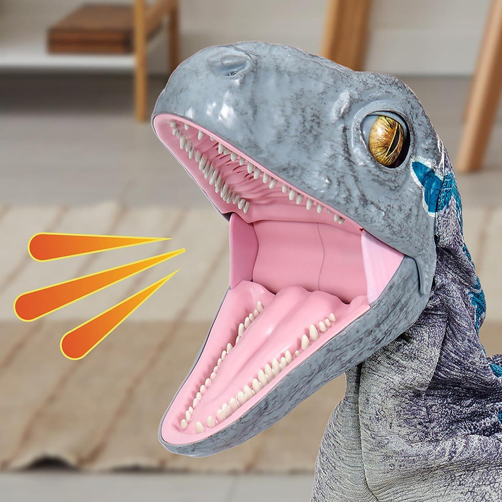 WOW! JURASSIC BABY BLUE RAPTOR PUPPETRONIC REAL