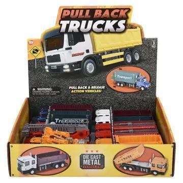 6" DIECAST PULL BACK TRUCK
ASSORTMENT 12PCS/DISP