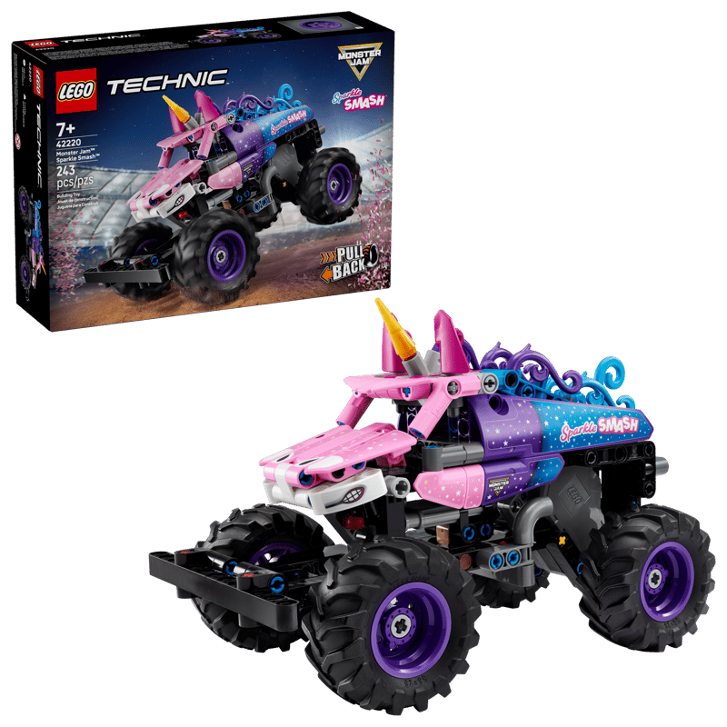 42220 Monster Jam Sparkle Smash Pull-Back