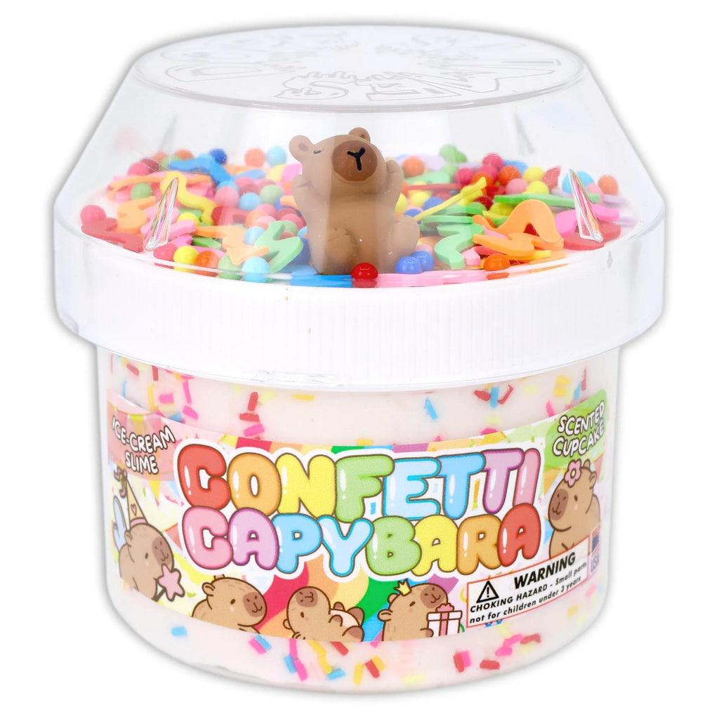 Dope Slimes Confetti Capybara - Ice Cream Textured Slime