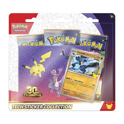 Pokemon 30th Celebration Tech Sticker Collection