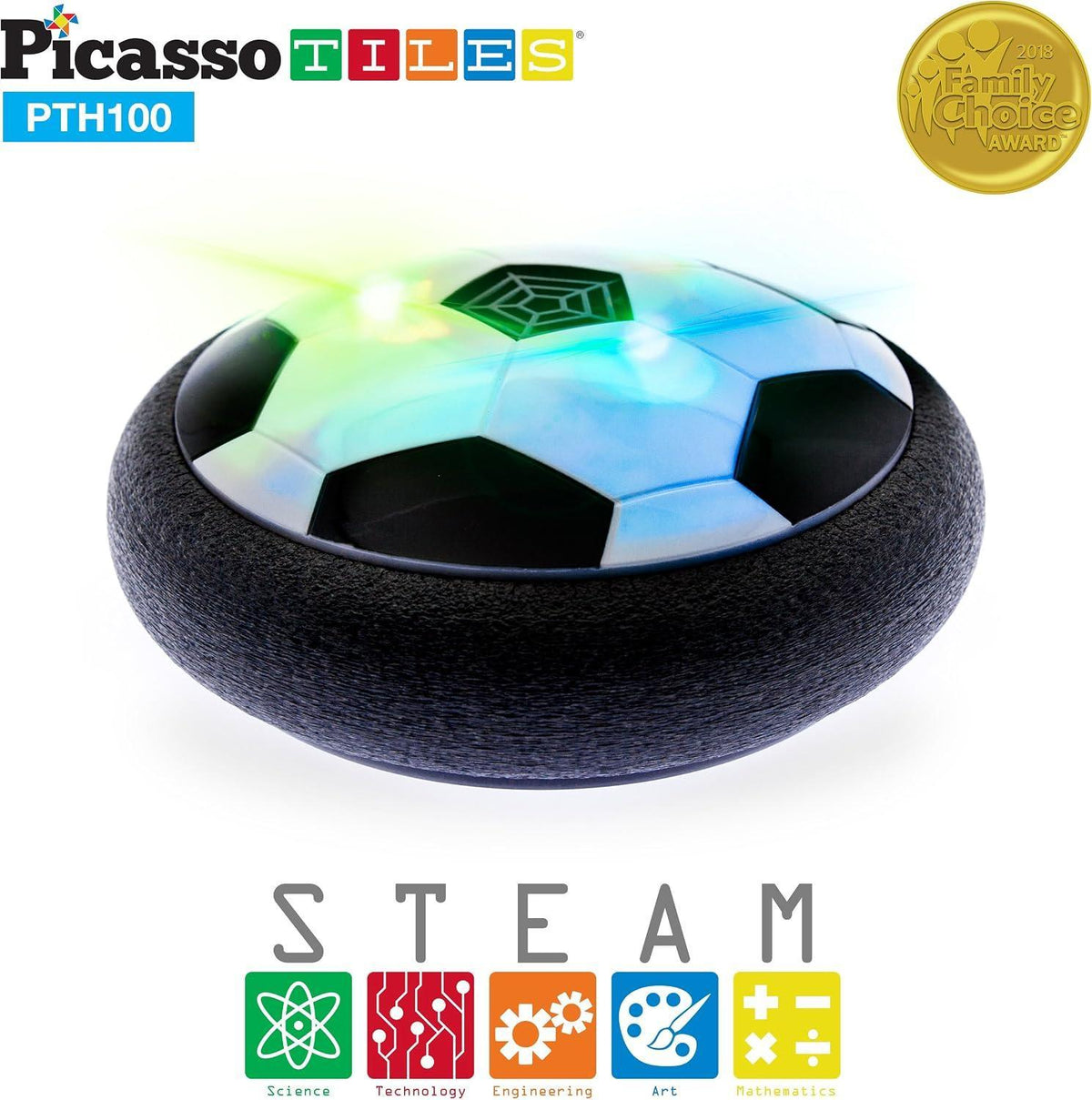 PicassoTiles Soccer Hoverball Air Hockey Electric