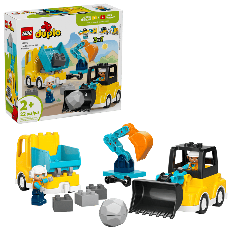 10475 3 in 1 Construction Vehicles