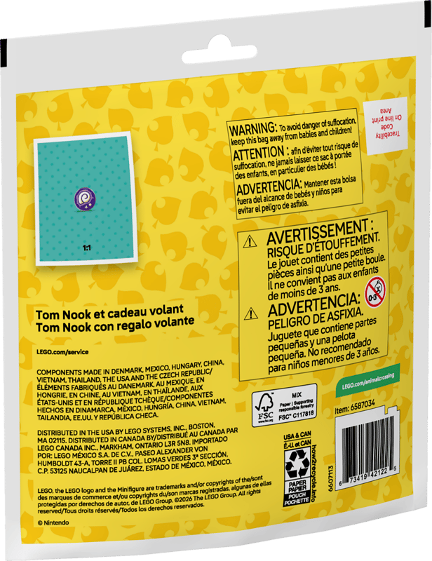 30731 Tom Nook and Flying Present CS PK 30