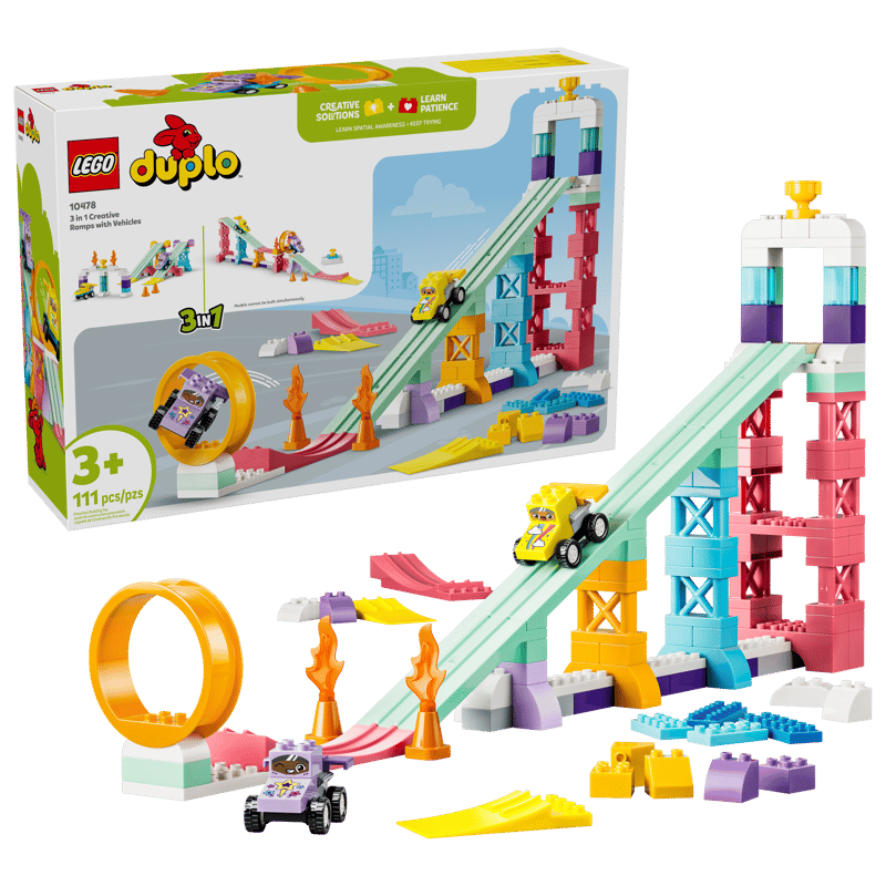 10478 3 in 1 Creative Ramps with Vehicles