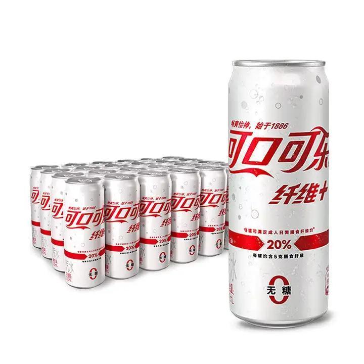 Coca Cola Sugar Free Fiber Plus 330ml Can (China)
