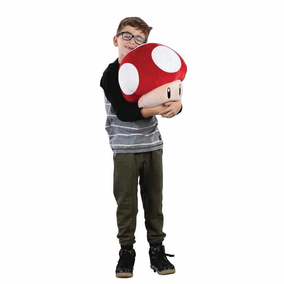 Mocchi- Super Mario™ Super Mushroom Mega Plush Toy, 15 inch
