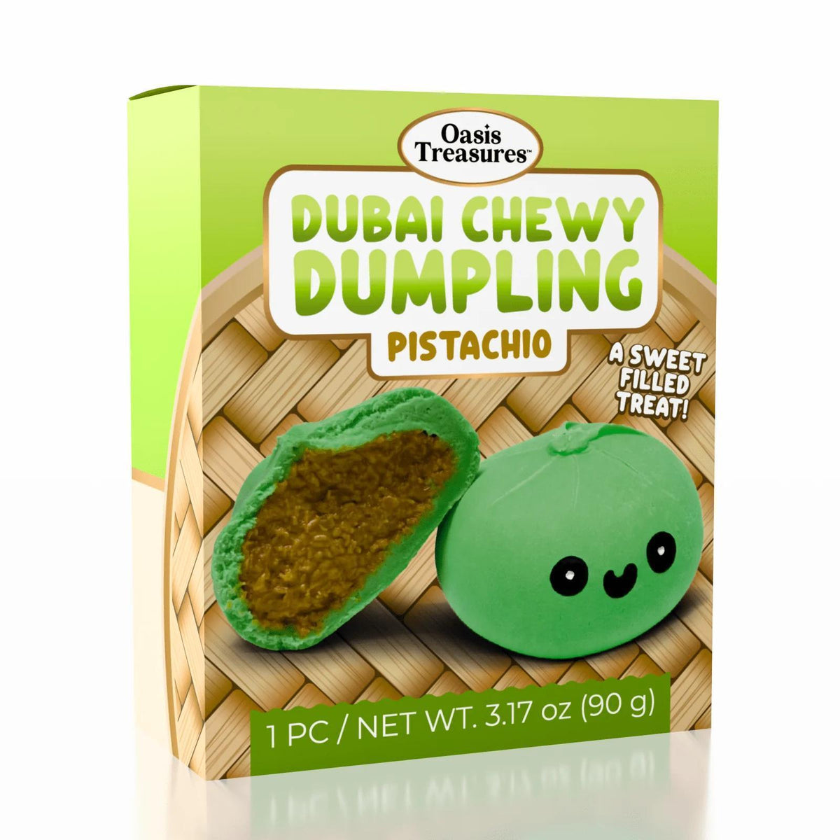 Dubai Dumpling Pistachio Flavor Korean Chewy Cookie by Oasis