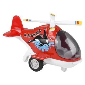 4" DIECAST PULL BACK AIR WHALE
HELICOPTER (12PCS/D