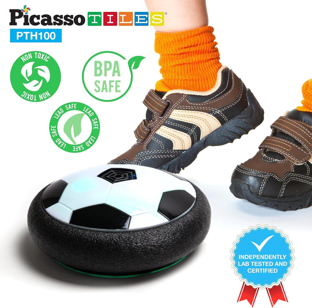 PicassoTiles Soccer Hoverball Air Hockey Electric