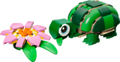 31377 Turtle with a Water Lily Flower