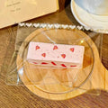 Strawberry Yogurt Cube Plush Taba Squishy Toy Cute Kawaii Dessert Collectible Handmade Little Nine Studio Soft Clay Texture