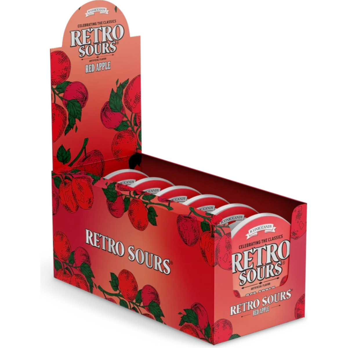 Retro Sours Red Apple Hard Candy 2.12 oz