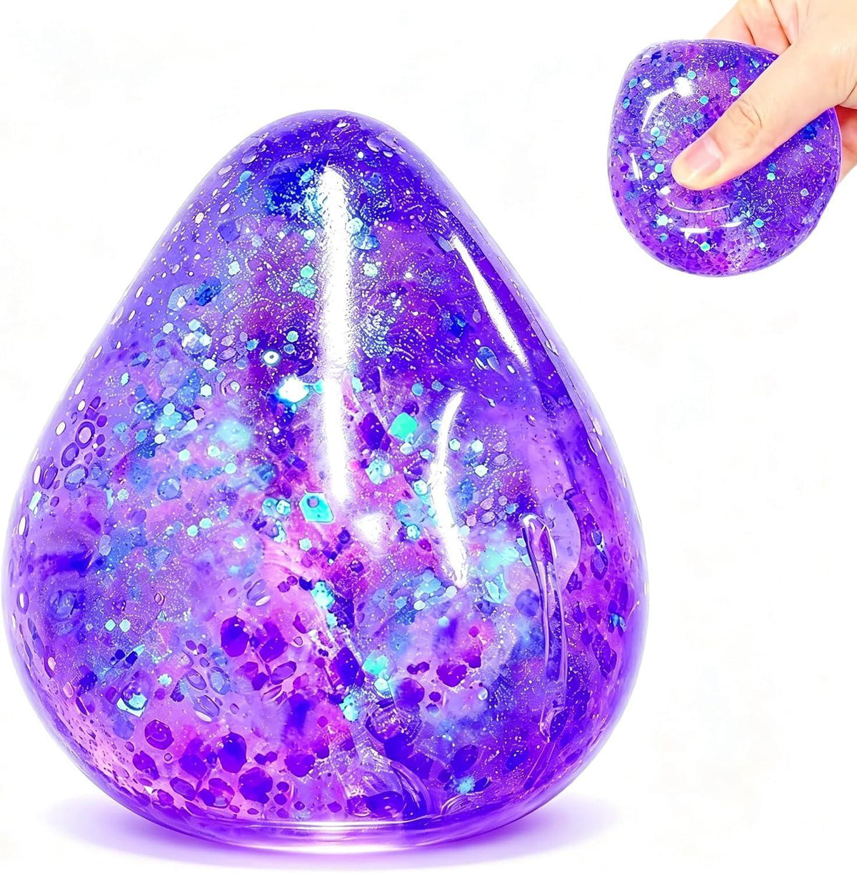Sensory Toy Box: Squishy Glitter Dream Drops Stress Relief Fidget Toy (1pc)