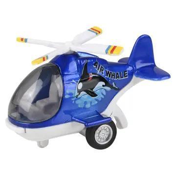 4" DIECAST PULL BACK AIR WHALE
HELICOPTER (12PCS/D