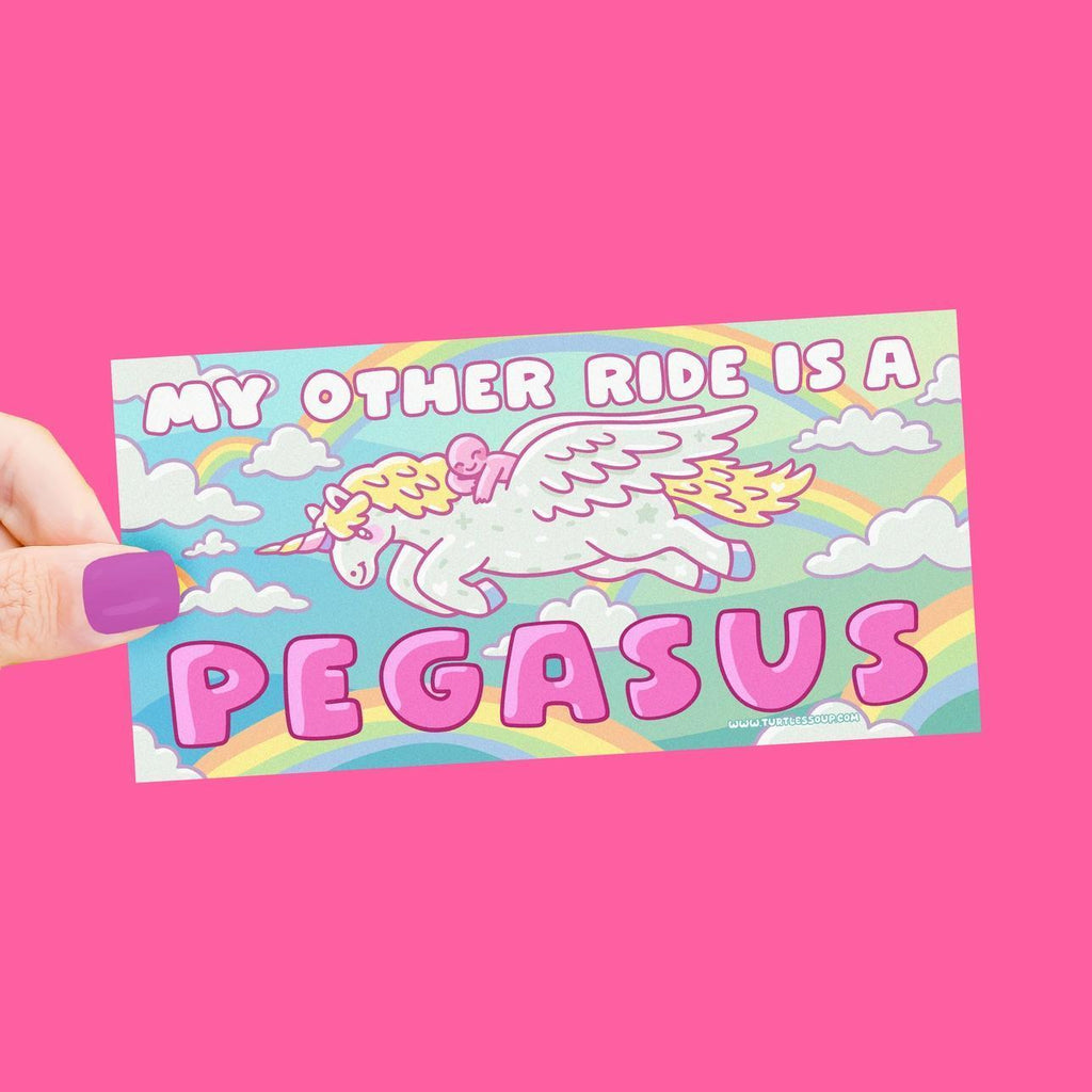 My Other Ride is a Pegasus Bumper Sticker