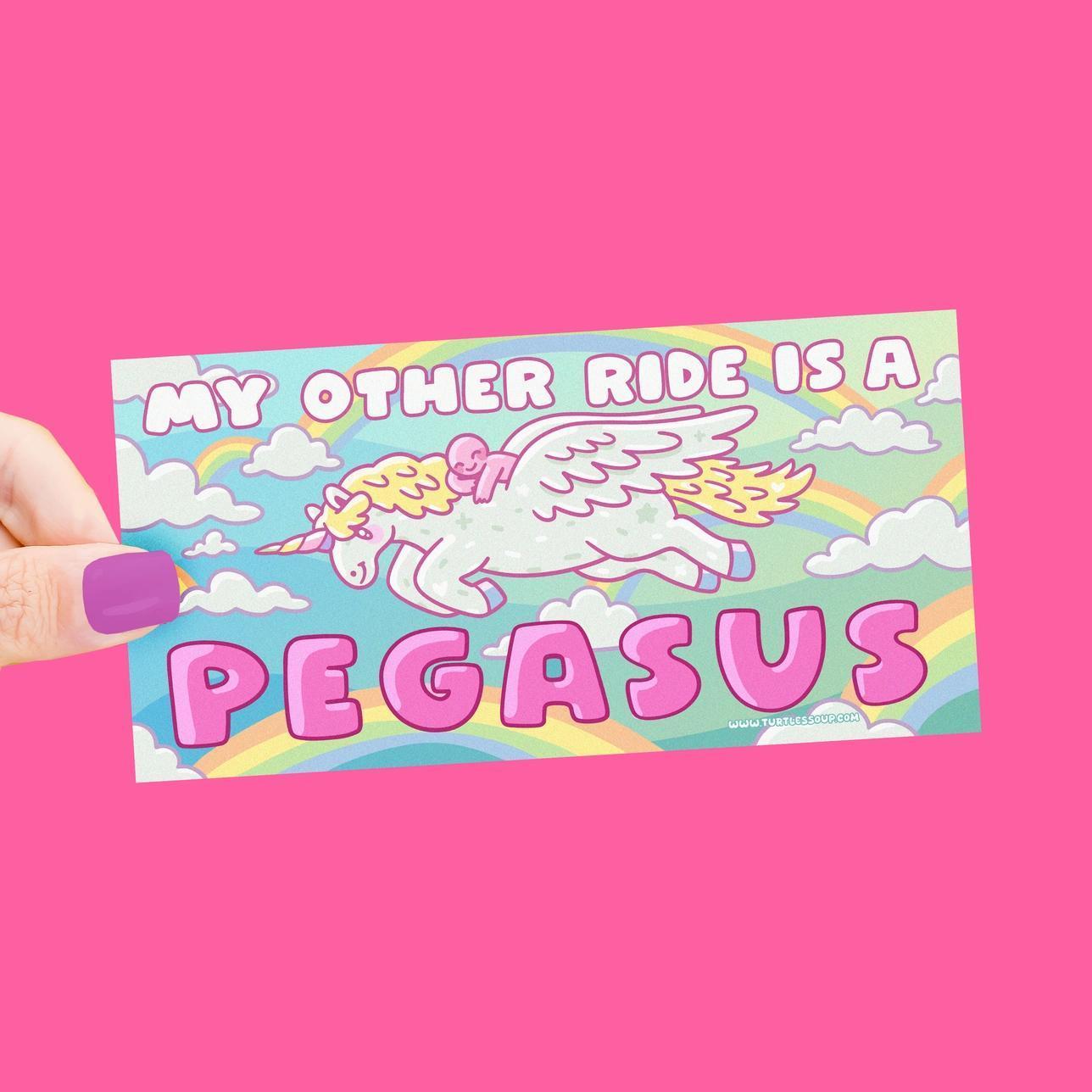 My Other Ride is a Pegasus Bumper Sticker