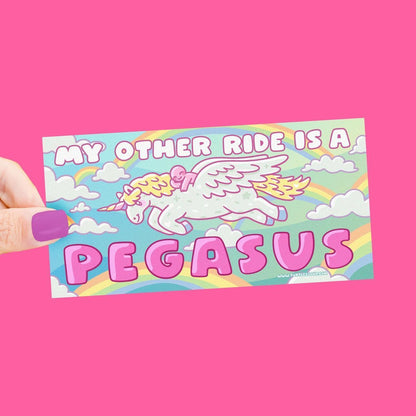 My Other Ride is a Pegasus Bumper Sticker