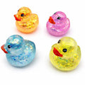 Sensory Toy Box Squishy Glitter Ducks Stress Relief Fidget Toy (4 pack)